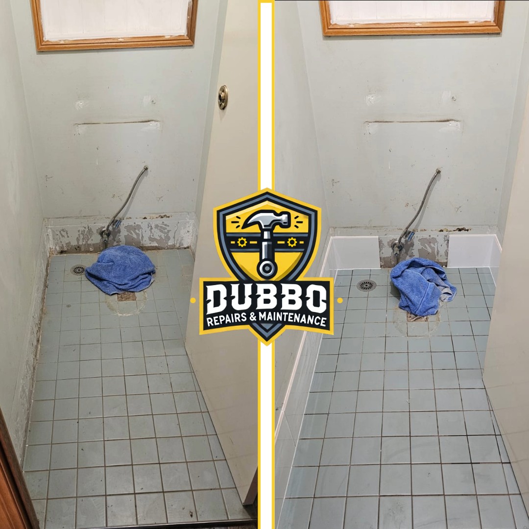 Wet area repairs, shower recess re-grout and surface treatment, residential property