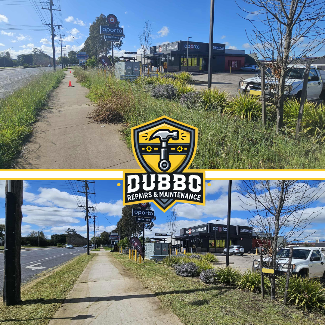 After: Commercial grounds maintenance and reactive clearance, Dubbo NSW
