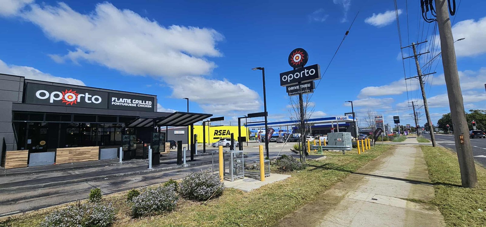 After: Commercial site presentation along the public frontage