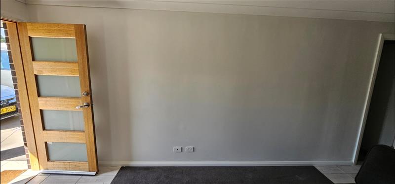 After: Internal wall plaster repair and repaint, insurance remediation, Central West NSW