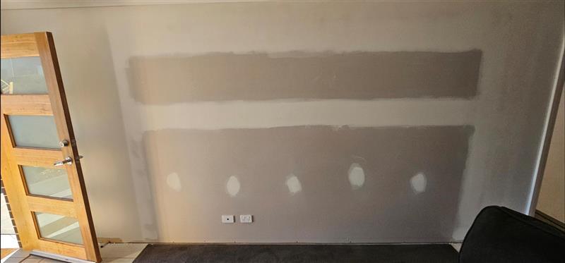 Before: Internal wall plaster repair and repaint, insurance remediation, Central West NSW