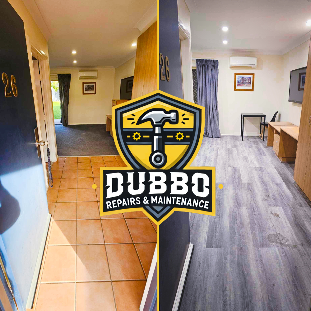 Before: Commercial flooring refurbishment, vinyl plank installation, Dubbo region